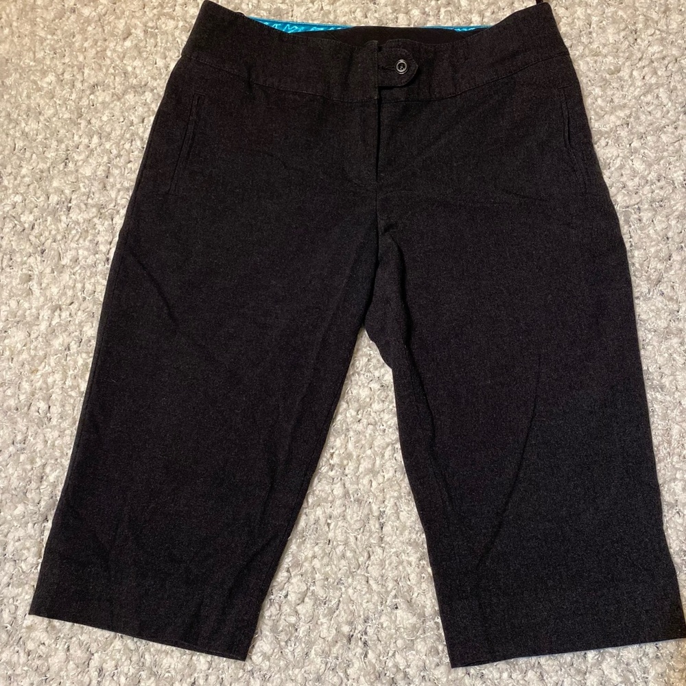Charcoal Grey Cropped Pants